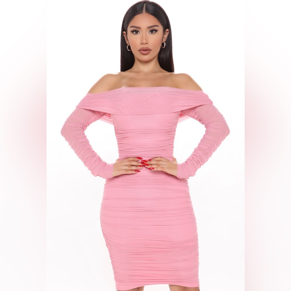 Rose pink dress